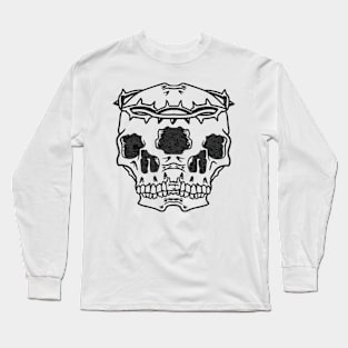 messenger  duality skull Long Sleeve T-Shirt